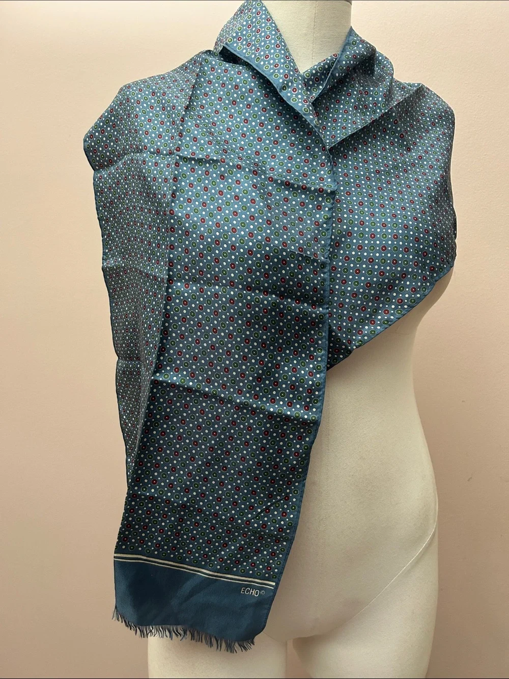 Echo rolled scarf silk
